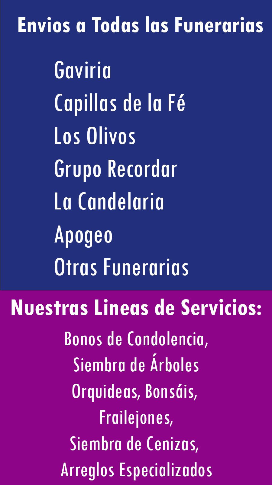 servicios de siembra de arboles, bonos de condolencia, orquideas, cenizas para funerarias Ayudas para Personas de la Tercera Edad con Bonos de Condolencia