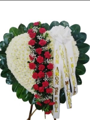Corona Funebre Corazon eterno Cerca a las Funerarias