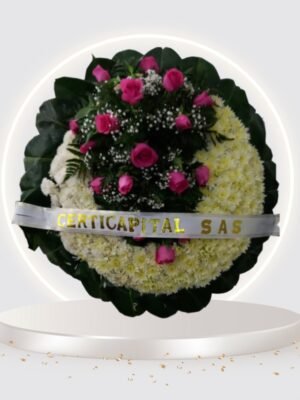 Corona Fúnebre Honor, Rosas Frescas