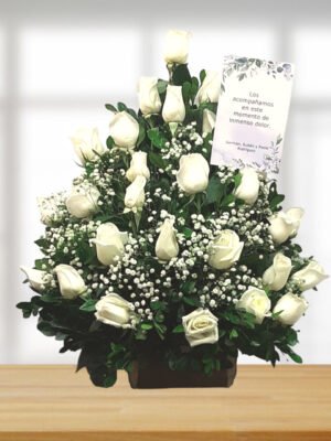 Ramo Fúnebre con Rosas,