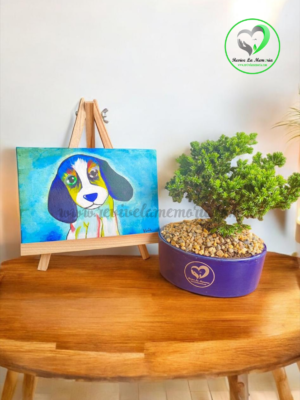 Cuadro Pintado en Oleo para Recordar a una Mascota